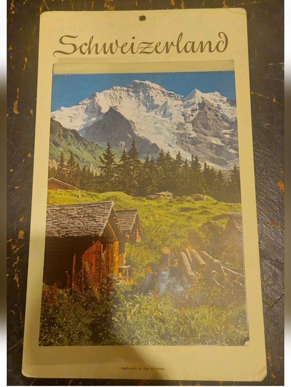 Schweizerland Switzerland Scenic Wall Calendar 1953  Jean Gaverell Photos B&W